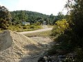 Français : Piste bétonnée d'accès à la batterie Gironde. Forêt de la Coubre, proche maison forestière du Pavillon, La Tremblade, Charente-Maritime, France