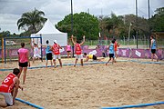 Deutsch: Beachhandball bei den Olympischen Jugendspielen 2018; Tag 5, 10. November 2018; Jungs, Platzierungsrunde - Uruguay-Italien 1:2 English: Beach handball at the 2018 Summer Youth Olympics at 11 October 2018 – Boys Consolation Round – Uruguay-Italy 1:2