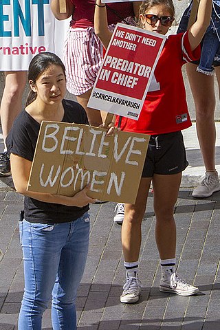 <span class="mw-page-title-main">Believe women</span> American political slogan