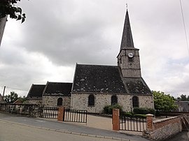 Bermerain (Nord, Fr) église, vue latérale.JPG