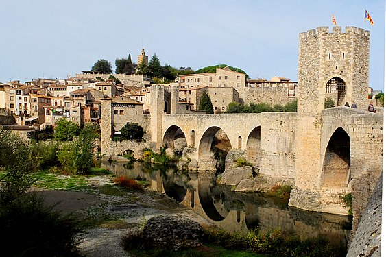 Fortified bridge in Besalú, Spain