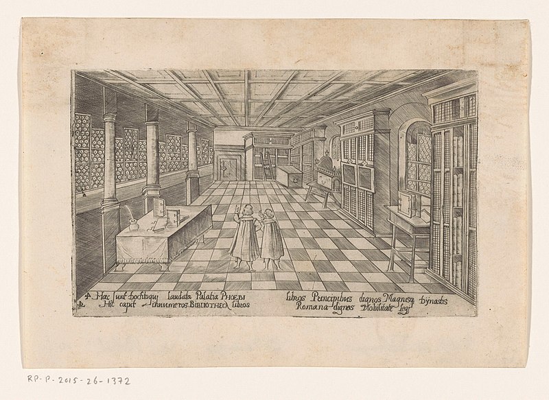 File:Bibliotheek van het Collegium illustre te Tübingen Collegium illustre te Tübingen (serietitel) Illustrissimi Wirtembergici ducalis novi collegiis (serietitel), RP-P-2015-26-1372.jpg