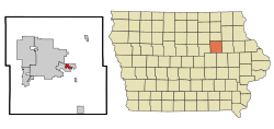 Location of Elk Run Heights, Iowa