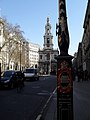 Bush and Strand Houses (left), part of Aldwych Quarter and St Mary le Strand