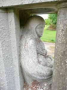 Detail of Briantspuddle war memorial, Dorset