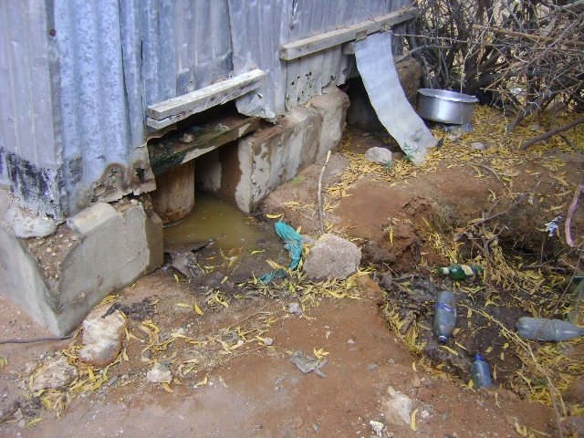 Access point for collection of buckets in Kenya