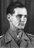 Portrait d'Hans-Joachim Marseille par Heinrich Hoffmann, en 1942.