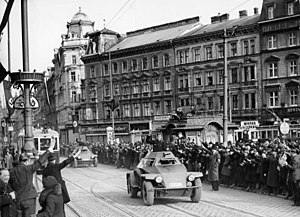 Sd.Kfz. 221 beim Einmarsch in Wien