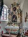 Deutsch: Linker Seitenaltar in der Magdalena-Katharina Kirche in Burgellern English: Left side altar in the Magdalena Katharina Church in Burgellern