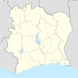 布瓦凯在象牙海岸的位置