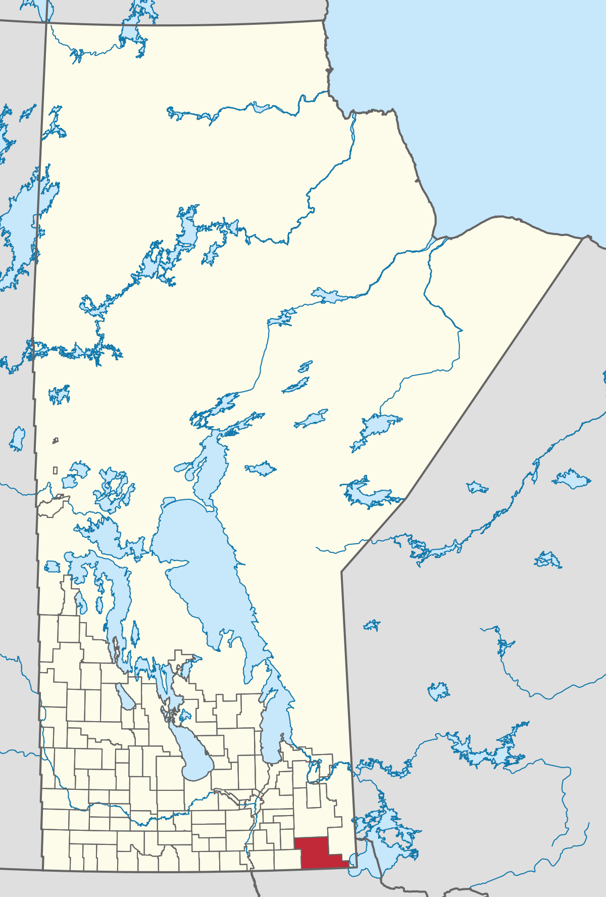 Rm Of Stuartburn Map Rural Municipality Of Piney - Wikipedia