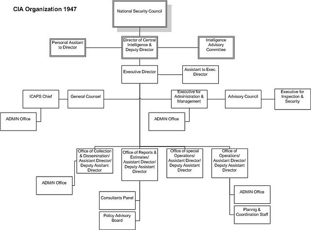 Cia Organizational Chart