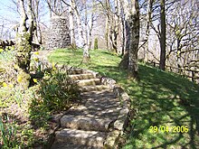 River Afton, Burns cairn Cairn path.JPG