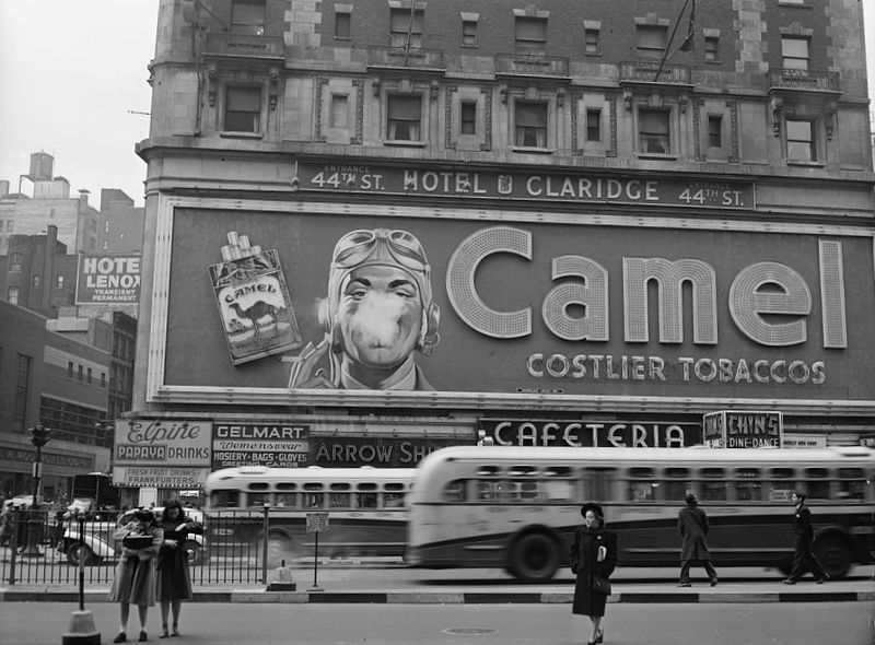 File:Camel cigarette advertisement at Times Square.jpg