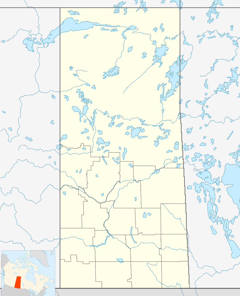 Carte de la Saskatchewan