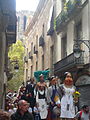 Català: Cavalcada de gegants de les festes de la Mercè del 2008, al tram del carrer Cardenal Casañas, carrer del Pi, carrer Canuda i la Rambla