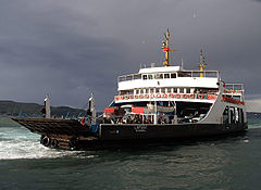 Ferry line across the Dardanelles in Çanakkale.
