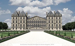 Restitution 3D du château de Saint-Maur vers 1715