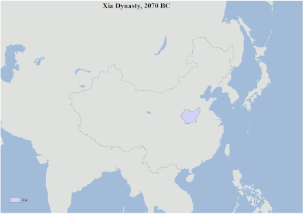 Approximate territories controlled by the various dynasties and states throughout Chinese history, juxtaposed with the modern Chinese border.