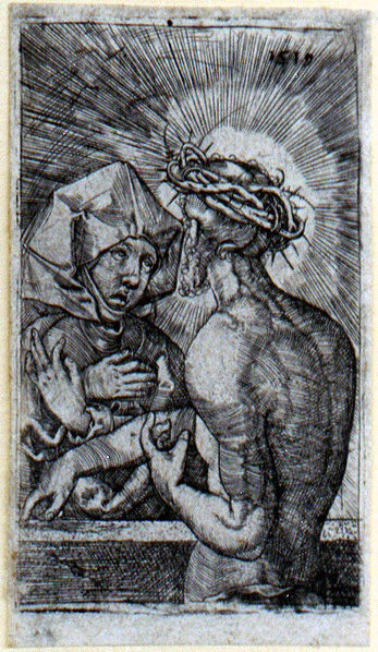 File:Christ crowned with thorns speaking with his mother.jpg