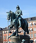 Kristian V på Kongens Nytorv i Köpenhamn av Abraham César Lamoureux, 1688