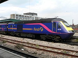 InterCity 125 компании «First Great Western» на железнодорожном вокзале в Бристоле