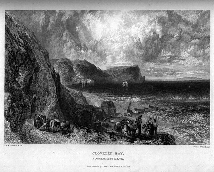 File:Clovelly Bay engraving by William Miller after Turner.jpg