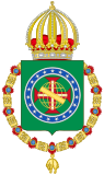 Coat of Arms of Pedro I of Brazil (Order of the Golden Fleece Variant).svg