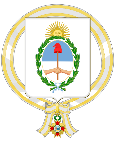 File:Coat of Arms of Raúl Alberto Lastiri (Order of Isabella the Catholic).svg