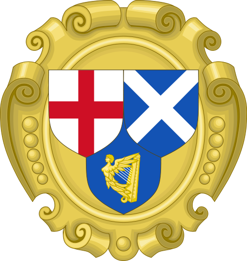 Coat of Arms of the Commonwealth of England, Scotland and Ireland used 1654–5.