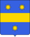Fascia accompagnata da tre stelle (stemma della famiglia Angaran)
