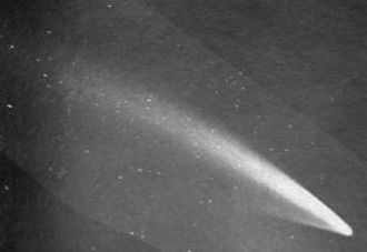 The Great January Comet of 1910, named after the date it appeared Comet 1910 A1.jpg