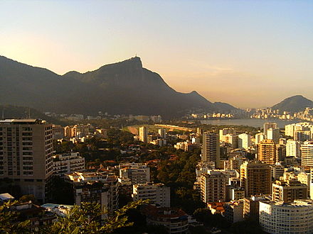 View of South Zone with Corcovado in the background