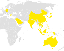 Countries in which Scoot operates (October 2022)[47][48][49]