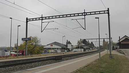 Cressier NE railway station