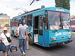 Crimean 52 Simferopol-Alushta-Yalta inter-city trolleybus in Simferopol.jpg