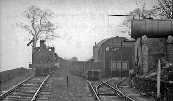 Engine shed at top of Sheep Pasture Incline, 1949