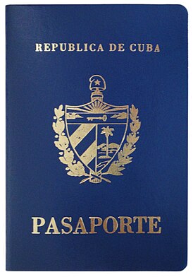 capa de um passaporte moderno de um cidadão de Cuba