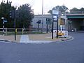 Cyclist fatality scene. Eastway,outside the Olympic Park - 180 degree turn between Eastway and the slip-road (7712775894).jpg