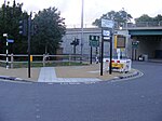 Thumbnail for File:Cyclist fatality scene. Eastway,outside the Olympic Park - 180 degree turn between Eastway and the slip-road (7712775894).jpg