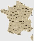 Vignette pour Liste des anciens départements français