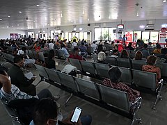 Daniel Z. Romualdez Airport departure hall