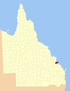 County of Deas Thompson Cadastral in Queensland, Australia