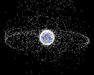 <span class="mw-page-title-main">Space debris</span> Pollution around Earth by defunct artificial objects