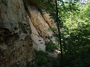 English: Deer Cove Rockshelter, Governor Dodge...