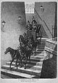 Die Gartenlaube (1872) b 491.jpg Die Treppenfahrt des Grafen Sandor in Ofen. Nach dem Originalbilde von G. Prestel.