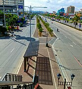 Class I bicycle and jogging lane along the Iloilo Diversion Road in Iloilo City