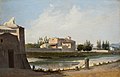 Берег Арно во Флоренции. Масло, 1840-е гг.