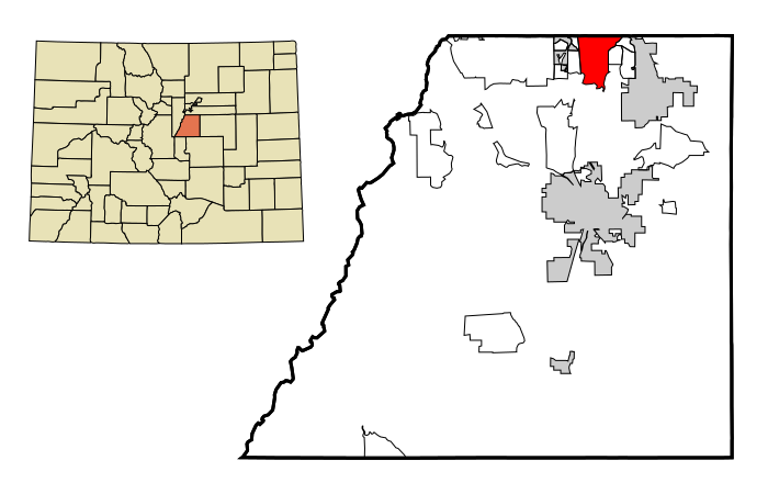 File:Douglas County Colorado Incorporated and Unincorporated areas Meridian Highlighted.svg