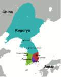 Miniatuur voor Drie koninkrijken van Korea
